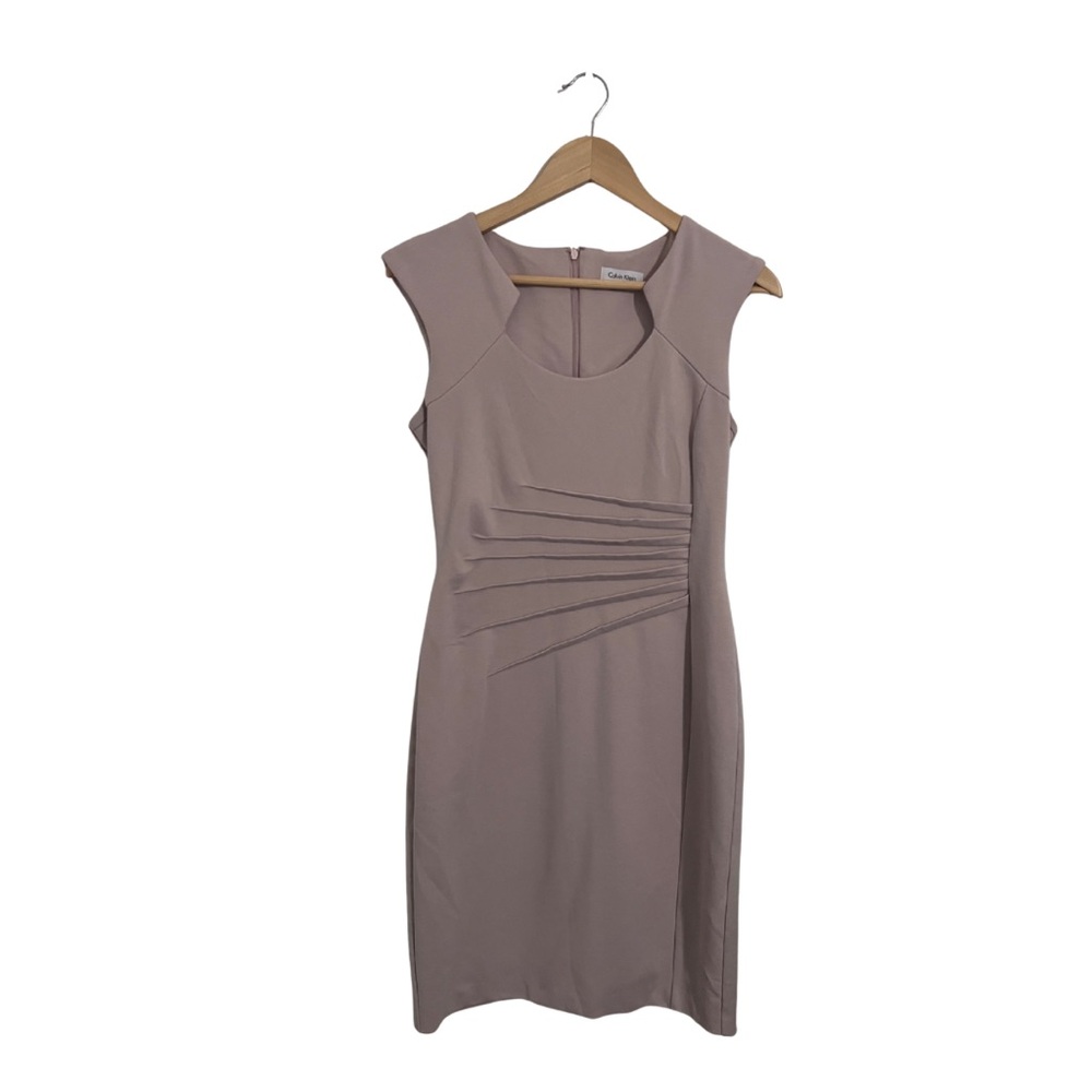 Calvin Klein Taupe Midi Dress